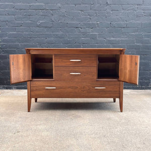 Vintage Mid-Century Modern Walnut Credenza by John Van Koert for Drexel, c.1960’s