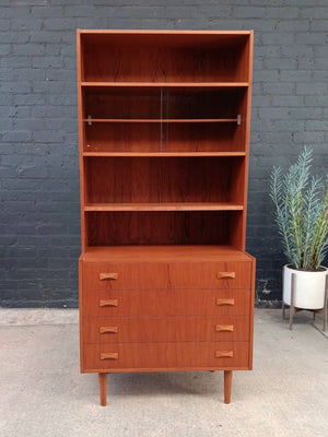 Mid-Century Danish Modern Teak Bookshelf Dresser, c.1960’s