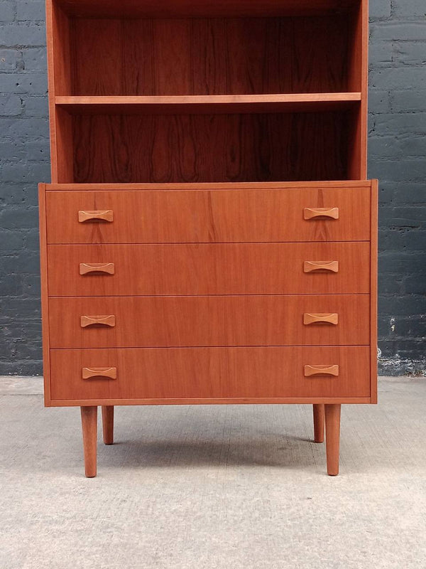 Mid-Century Danish Modern Teak Bookshelf Dresser, c.1960’s