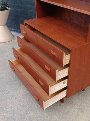 Mid-Century Danish Modern Teak Bookshelf Dresser, c.1960’s