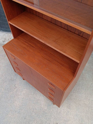 Mid-Century Danish Modern Teak Bookshelf Dresser, c.1960’s