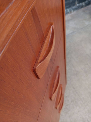 Mid-Century Danish Modern Teak Bookshelf Dresser, c.1960’s