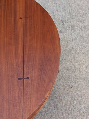 Mid-Century Modern Walnut Coffee Table with Inlaid Bowtie Rosewood by Lane , c.1960’s