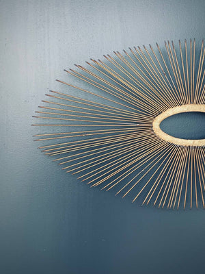 Pair of Mid-Century Modern Spray Sunburst Wall Sculptures, c.1960’s