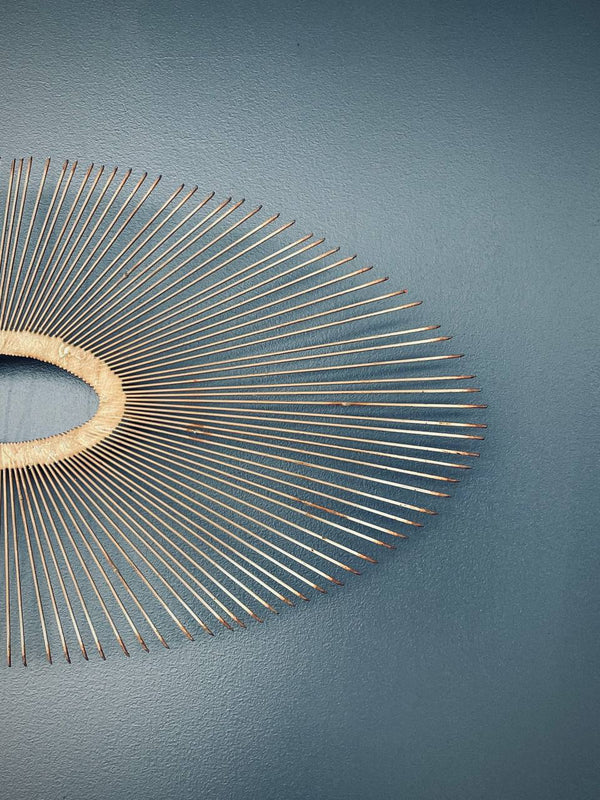 Pair of Mid-Century Modern Spray Sunburst Wall Sculptures, c.1960’s