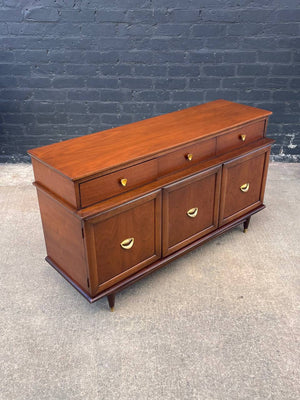 Mid-Century Modern Credenza with Brass Accent Pulls, c.1960’s