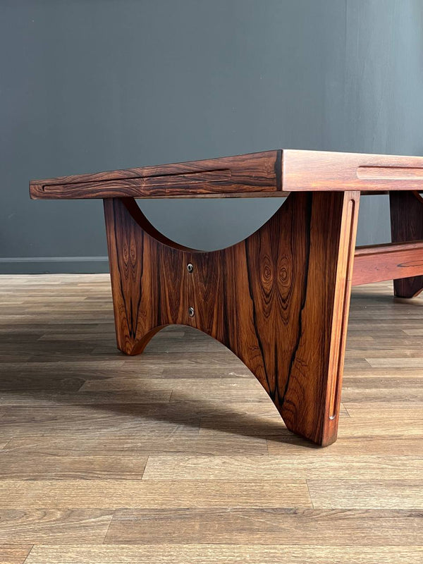 Mid-Century Modern Brazilian Rosewood Coffee Table by Torpe Mobelfabrikk, c.1970’s