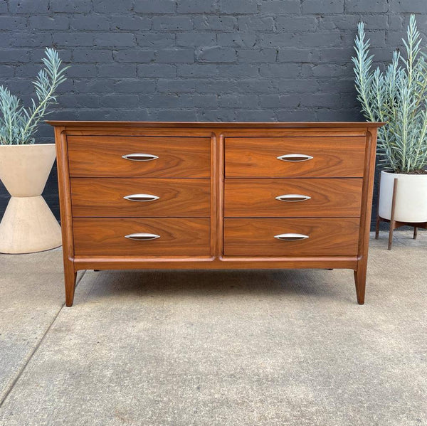 Mid-Century Modern Walnut Dresser by Dixie Furniture, c.1960’s