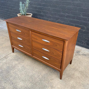 Mid-Century Modern Walnut Dresser by Dixie Furniture, c.1960’s