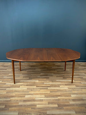 Mid-Century Modern Expanding Octagonal Walnut Dining Table, c.1950’s