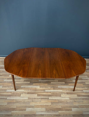 Mid-Century Modern Expanding Octagonal Walnut Dining Table, c.1950’s
