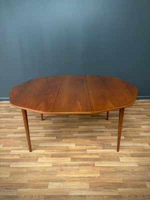 Mid-Century Modern Expanding Octagonal Walnut Dining Table, c.1950’s