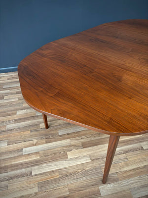 Mid-Century Modern Expanding Octagonal Walnut Dining Table, c.1950’s