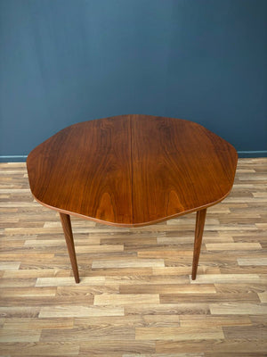 Mid-Century Modern Expanding Octagonal Walnut Dining Table, c.1950’s