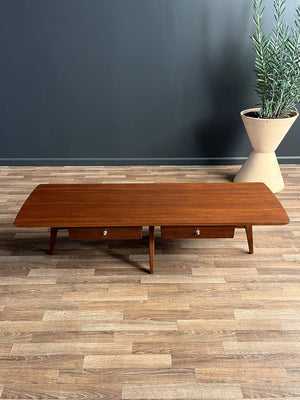 Mid-Century Modern Sculpted Walnut Coffee Table, c.1960’s