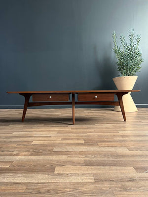 Mid-Century Modern Sculpted Walnut Coffee Table, c.1960’s