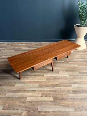 Mid-Century Modern Sculpted Walnut Coffee Table, c.1960’s