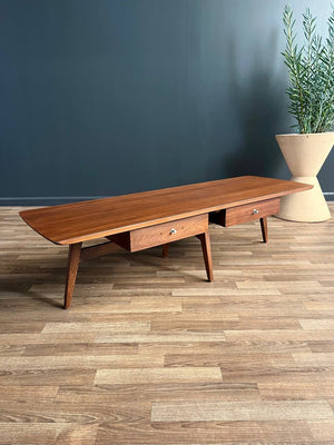 Mid-Century Modern Sculpted Walnut Coffee Table, c.1960’s