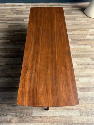 Mid-Century Modern Sculpted Walnut Coffee Table, c.1960’s