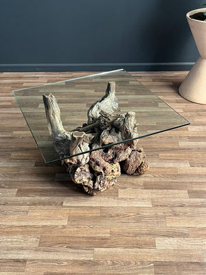 Mid-Century Modern Freeform Rustic Root Coffee Table, c.1970’s