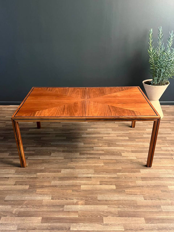 Large Expanding Mid-Century Modern Walnut Dining Table by Merton Gershun, c.1960’s