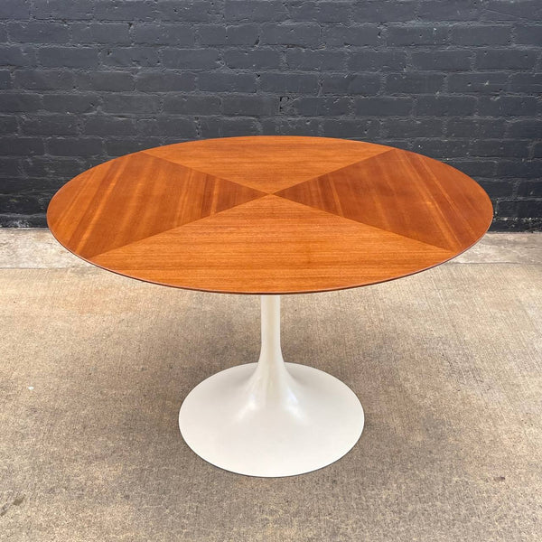 Vintage Mid-Century Modern Walnut Tulip Style Dining Table, c.1960’s