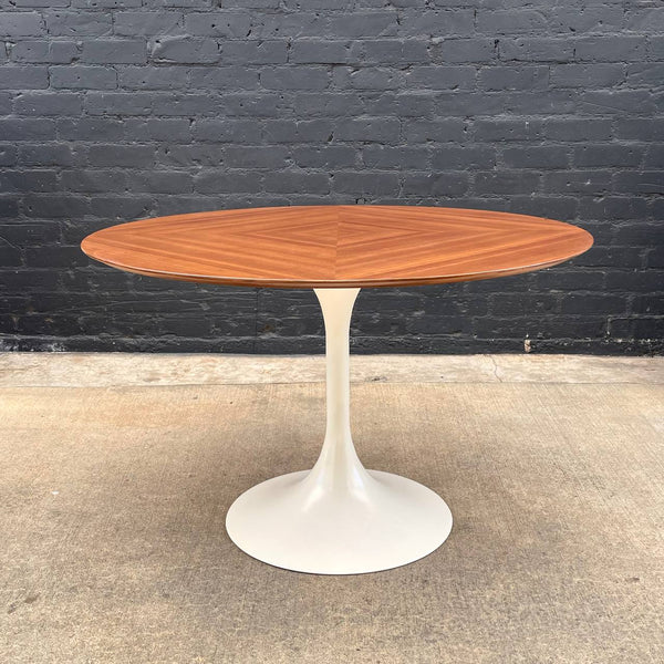 Vintage Mid-Century Modern Walnut Tulip Style Dining Table, c.1960’s