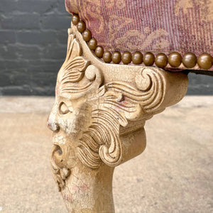 Vintage English Style Bench with Claw Feet, c.1960’s