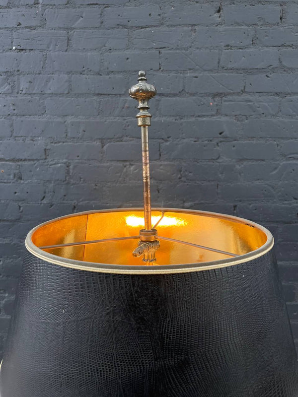 Vintage Brass Bouillotte Candlestick Style Table Lamp by Stiffel, c.1960’s