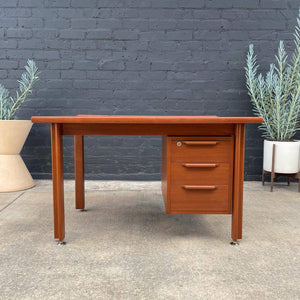 Danish Modern Teak Writing Desk, c.1960’s