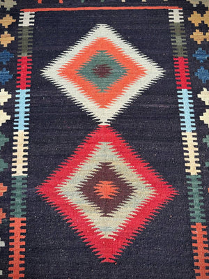 Vintage Hand Made Tribal Turkish Kilim Rug, c.1960’s