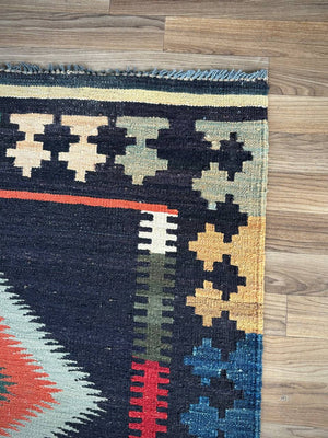 Vintage Hand Made Tribal Turkish Kilim Rug, c.1960’s