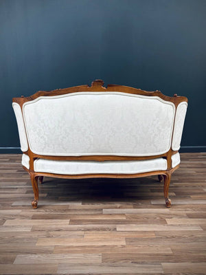 French Antique Louis XV-Style Love Seat Sofa, c.1950’s