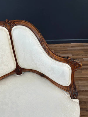 French Antique Louis XV-Style Love Seat Sofa, c.1950’s