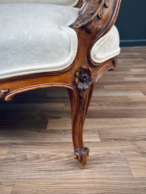 French Antique Louis XV-Style Love Seat Sofa, c.1950’s