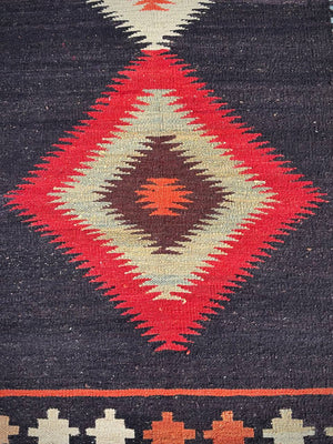 Vintage Hand Made Tribal Turkish Kilim Rug, c.1960’s