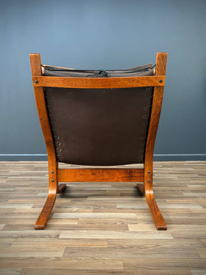 Pair of Mid-Century Modern Scandinavian Leather Siesta Chairs by Westnofa, c.1960’s
