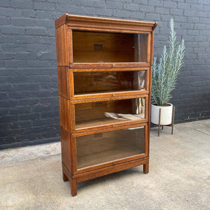 Vintage Barristers Oak Stackable Bookcase, c.1930’s