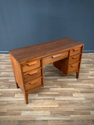 Mid-Century Modern Sculpted Walnut Desk by Johnson Carper, c.1960’s