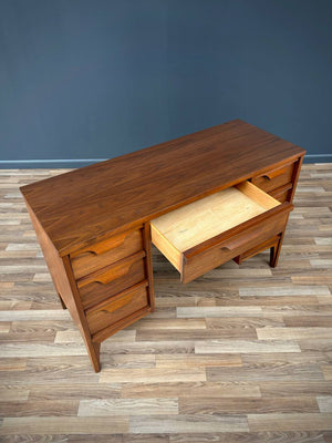 Mid-Century Modern Sculpted Walnut Desk by Johnson Carper, c.1960’s