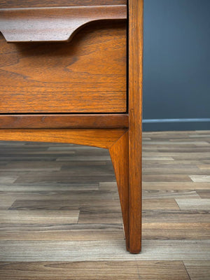 Mid-Century Modern Sculpted Walnut Desk by Johnson Carper, c.1960’s