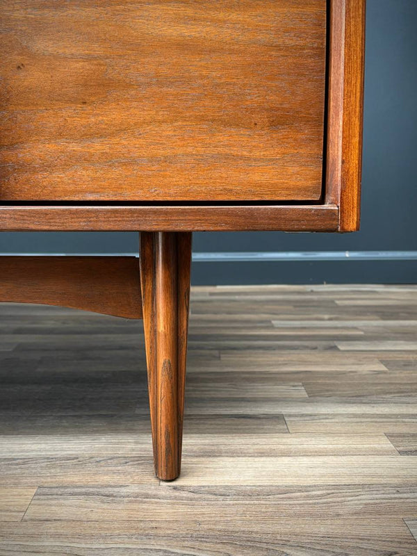 Mid-Century Modern Sculpted Walnut Dresser by Bassett Furniture, c.1960’s