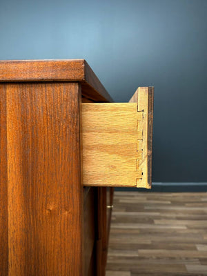 Mid-Century Modern Sculpted Walnut Dresser by Bassett Furniture, c.1960’s