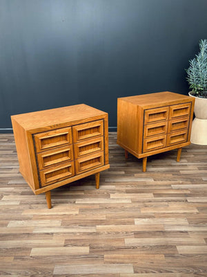 Mid-Century Modern “Campatica” Brutalist Night Stands by Drexel, c.1960’s