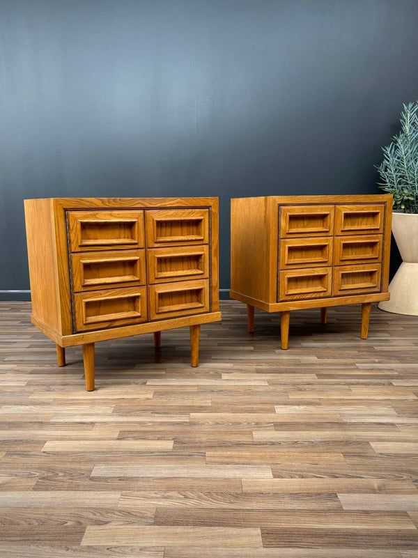 Mid-Century Modern “Campatica” Brutalist Night Stands by Drexel, c.1960’s