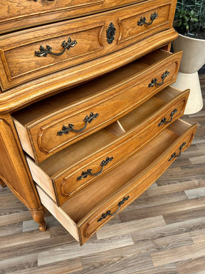Vintage French Provincial Style Highboy Dresser, c.1960’s