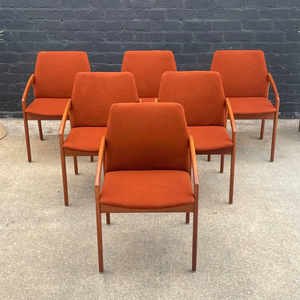 Set of 6 Vintage Mid-Century Danish Modern Teak Dining Chairs by Kai Kristiansen, c.1950’s