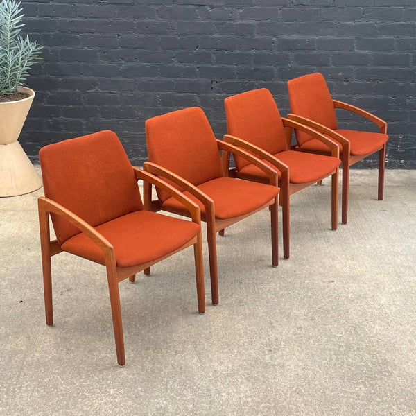 Set of 6 Vintage Mid-Century Danish Modern Teak Dining Chairs by Kai Kristiansen, c.1950’s