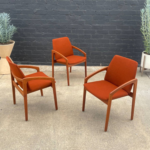 Set of 6 Vintage Mid-Century Danish Modern Teak Dining Chairs by Kai Kristiansen, c.1950’s