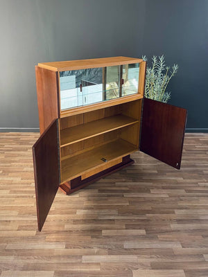 Mid-Century Art Deco Rosewood Bar Display Cabinet, c.1940’s